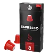 Kaffekapslen Espresso pak en capsule voor Nespresso®